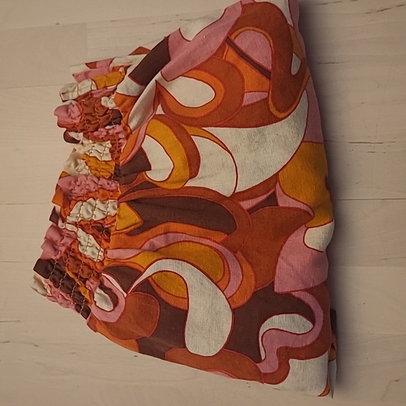 LIKE NEW AVA & VIV Mod Retro-Inspo Linen Blend High Waist Shorts - Picture 11 of 11